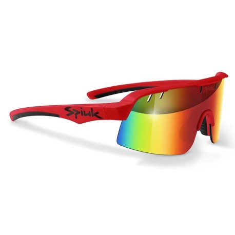 Gafas Spiuk Skala rojo negro con lentes espejadas rojo